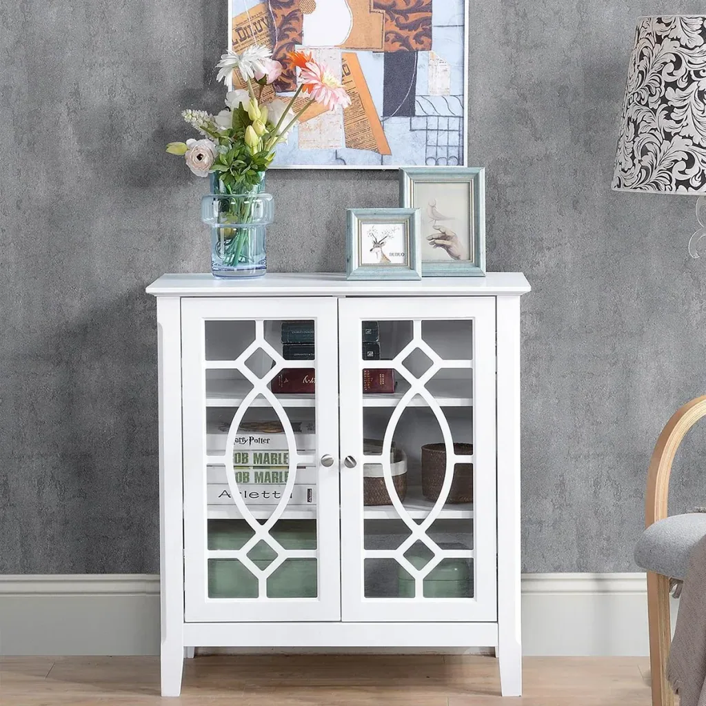 Kommode Sideboard Vitrinenschrank Küchenschrank Unterschrank Badzimmerschrank Bücherschrank Einlegeböden verstellbar MDF