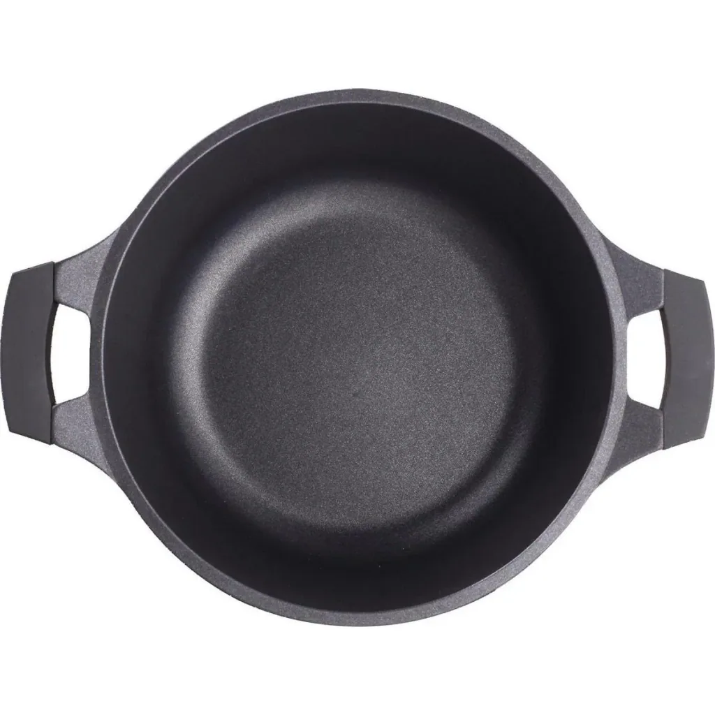Kasserolle - mit Glasdeckel - 24 cm - Schwarz