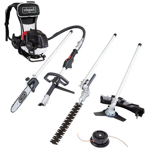 4-in-1 Benzin-Multitool MFH5300-4BP - Tieflöffel | 51,7cc | 2-Takt | 1300W