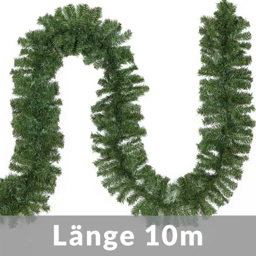 Girlande Weihnachtskranz 10m mit 200 LED's für innen/außen