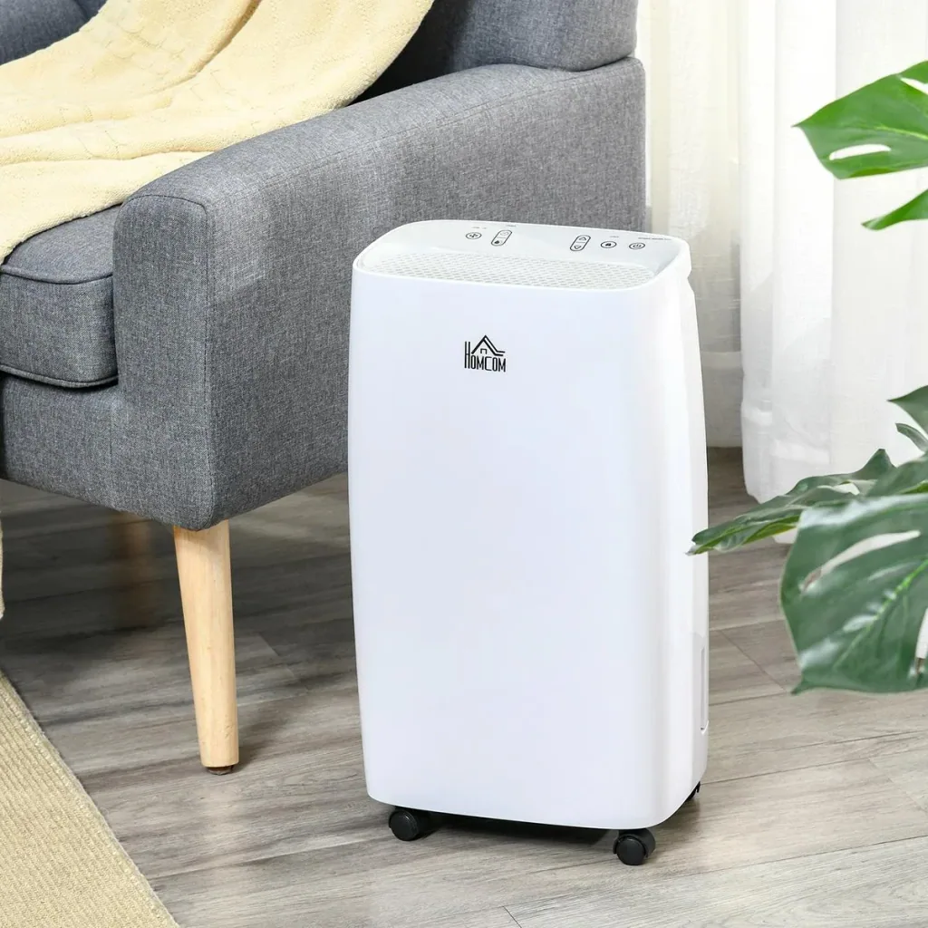 Luftentfeuchter Raumgröße 18-28 12L/24h elektrisch Raumentfeuchter gegen Feuchtigkeit mit Rollen für Badezimmer Wohnzim
