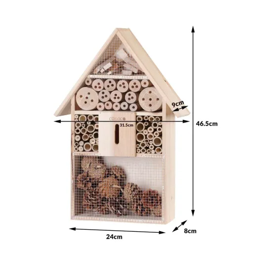 Cadoca Insecthotel Nistkasten 48x31x10cm