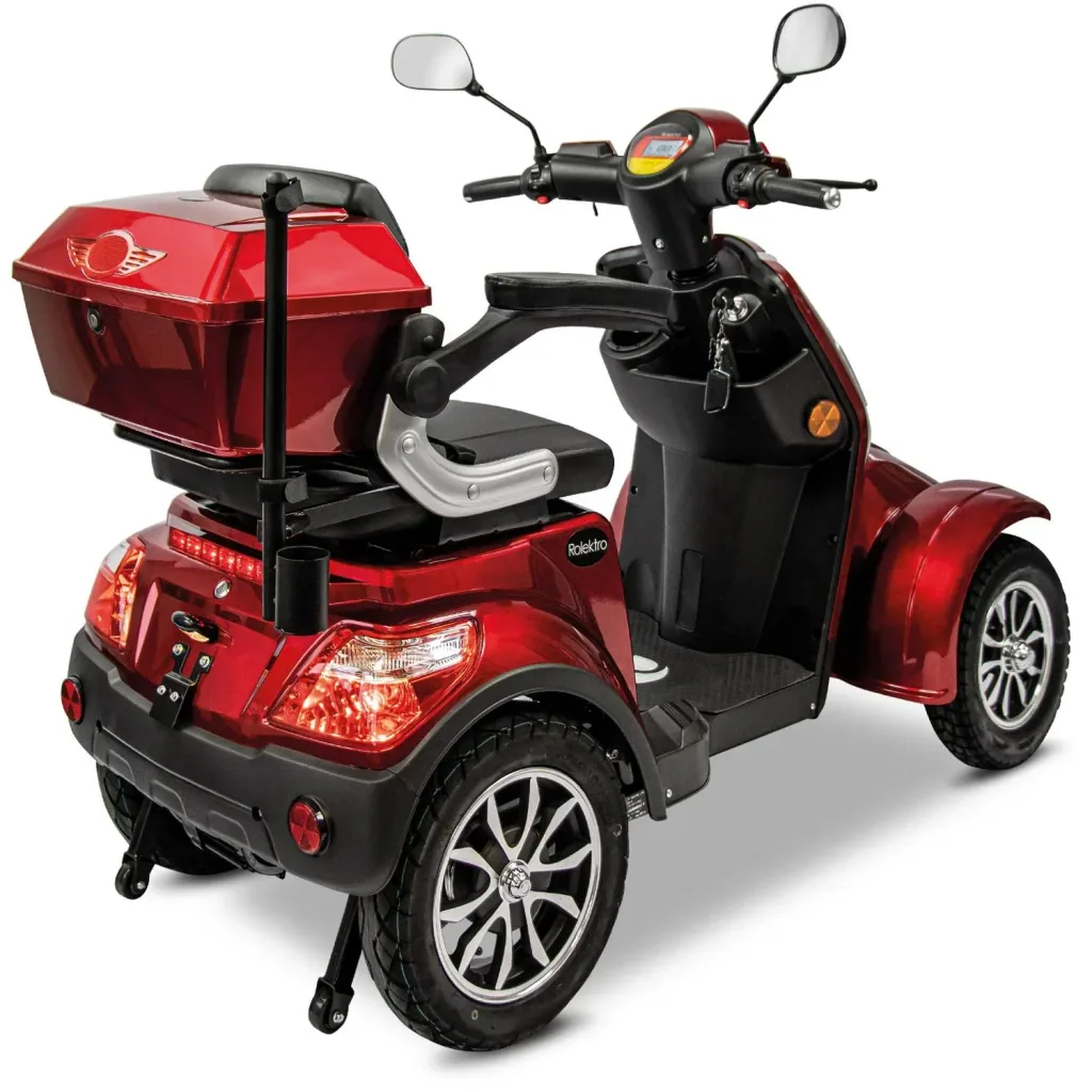 E-Quad 25 V3 Lithium Rot, 1.000 Watt + Getränkehalter