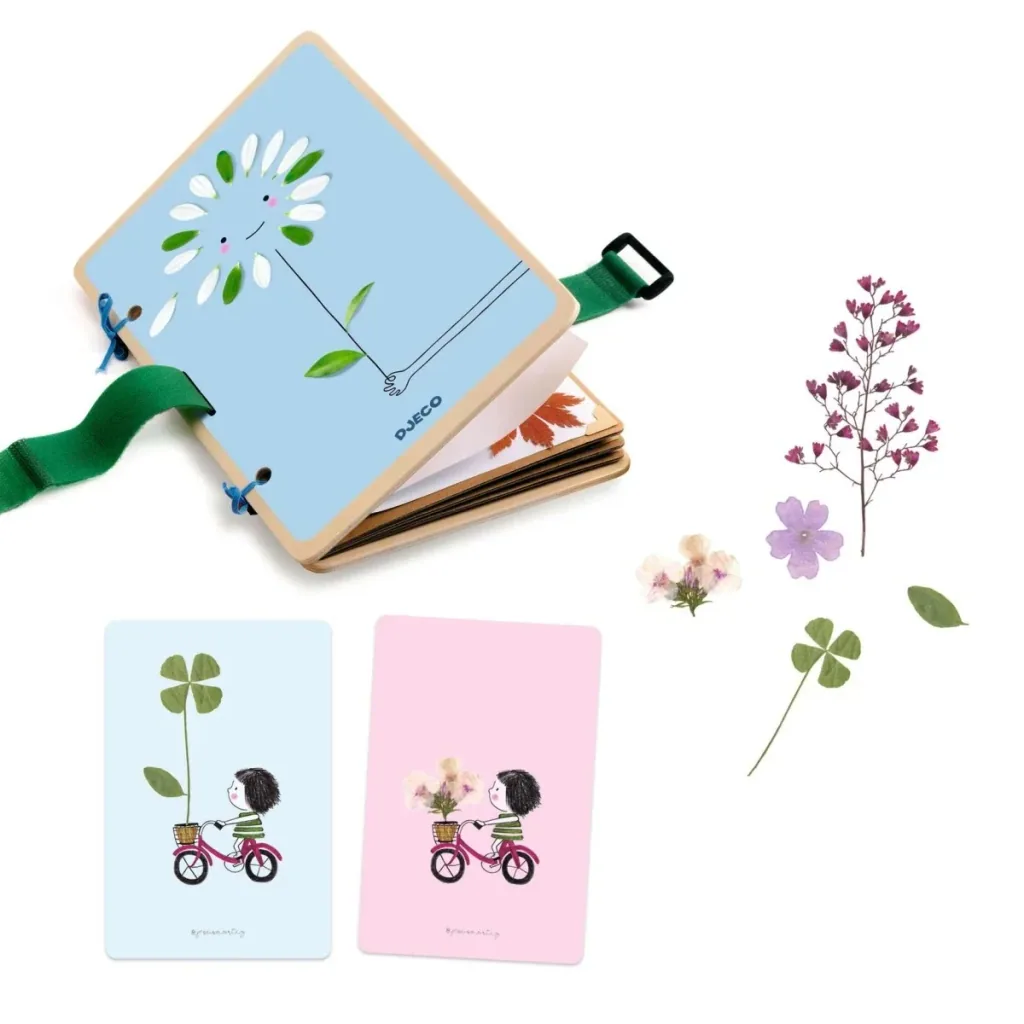 Djeco Bastelset, Kreativitätsset - DIY: Blumenpresse & Karten