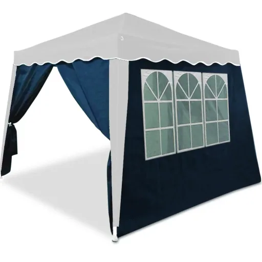 Seitenwand für Faltpavillon Capri 2x blau