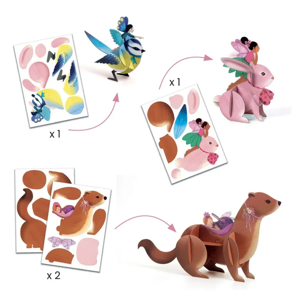 Djeco Bastelset, Kreativitätsset, Multi Activity Kit - Feen Box