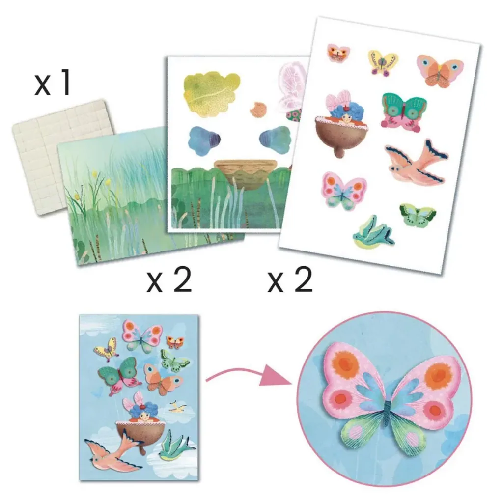Djeco Bastelset, Kreativitätsset, Multi Activity Kit - Feen Box