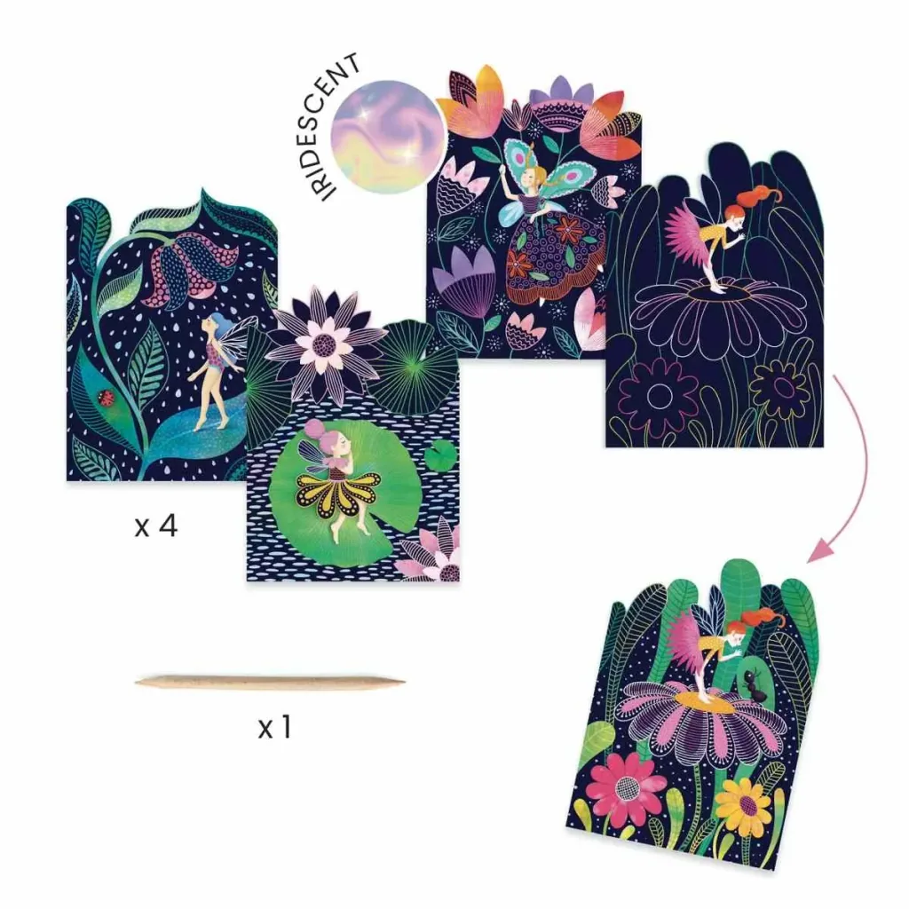 Djeco Bastelset, Kreativitätsset, Multi Activity Kit - Feen Box