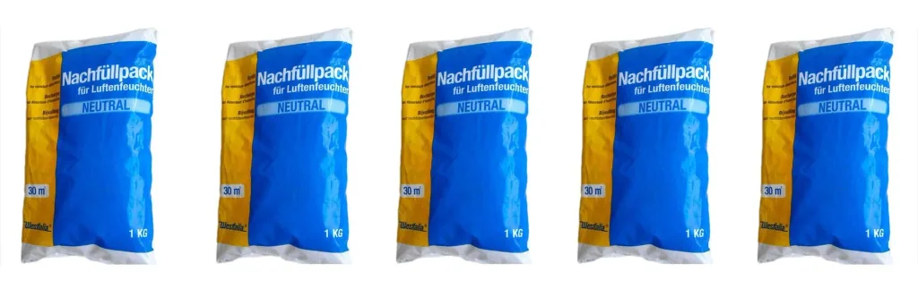 Nachfüllpackungen für Raumentfeuchter, 5 Stück