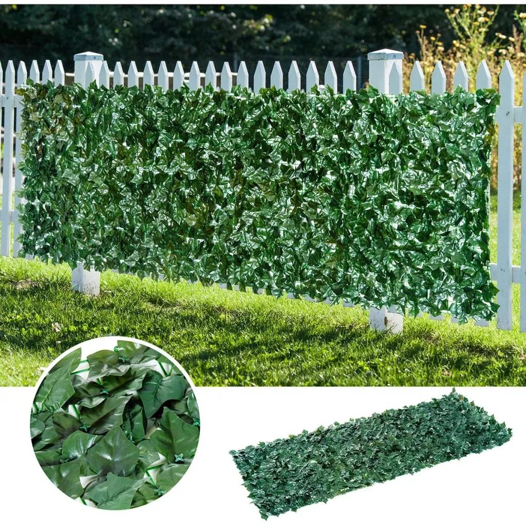Künstliche Hecke als Sichtschutz dunkelgrün