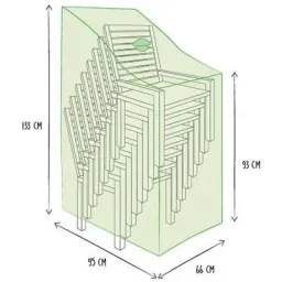 Abdeckhaube für Stapelstühle 95 x 66 x 133 cm
