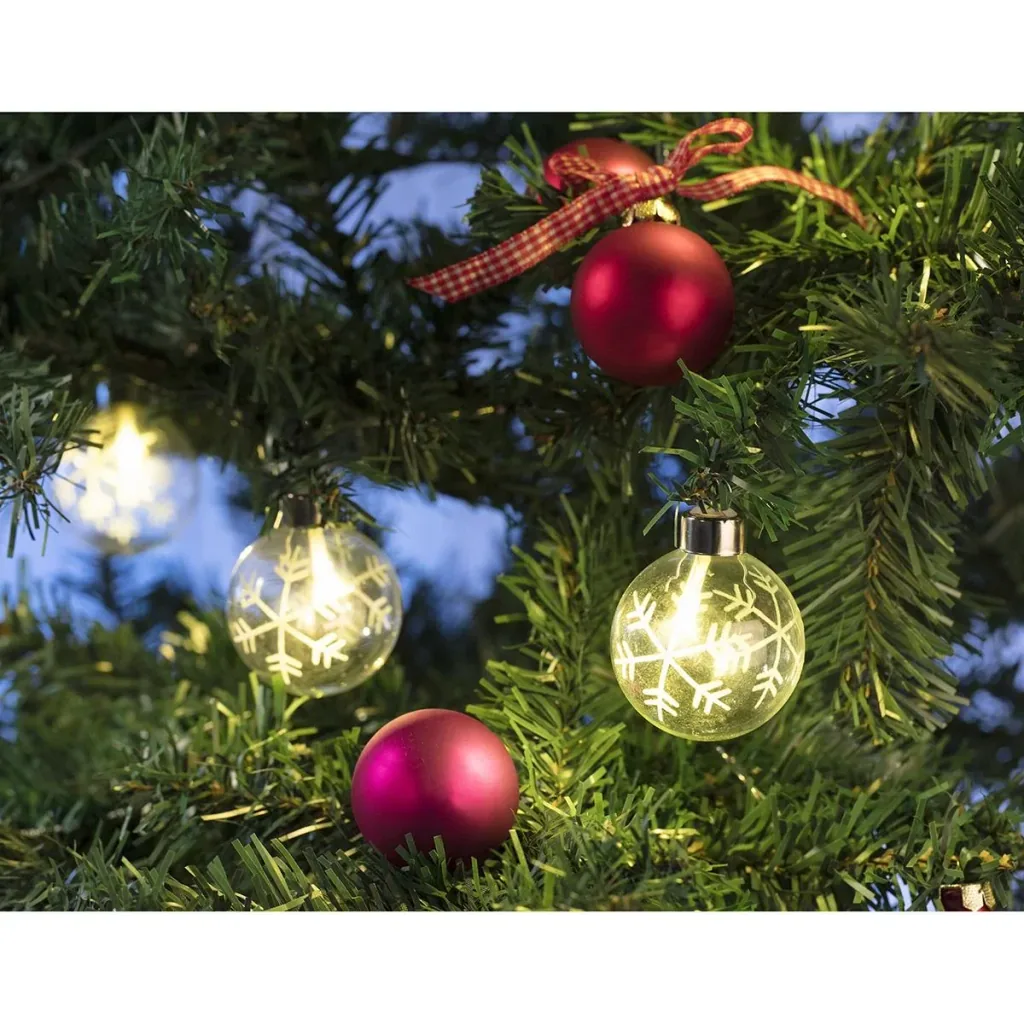 Weihnachtsbeleuchtung mit 20 Kugeln