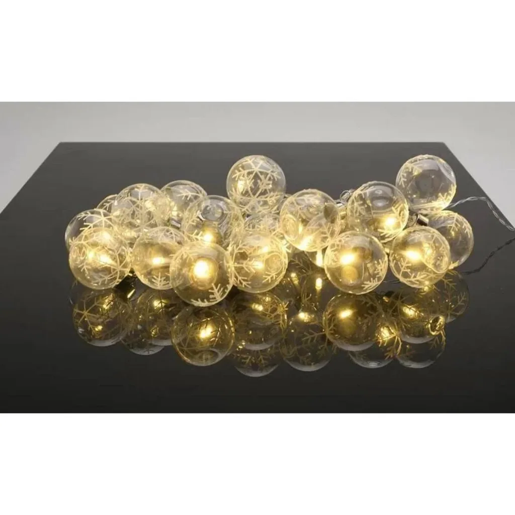 Weihnachtsbeleuchtung mit 20 Kugeln