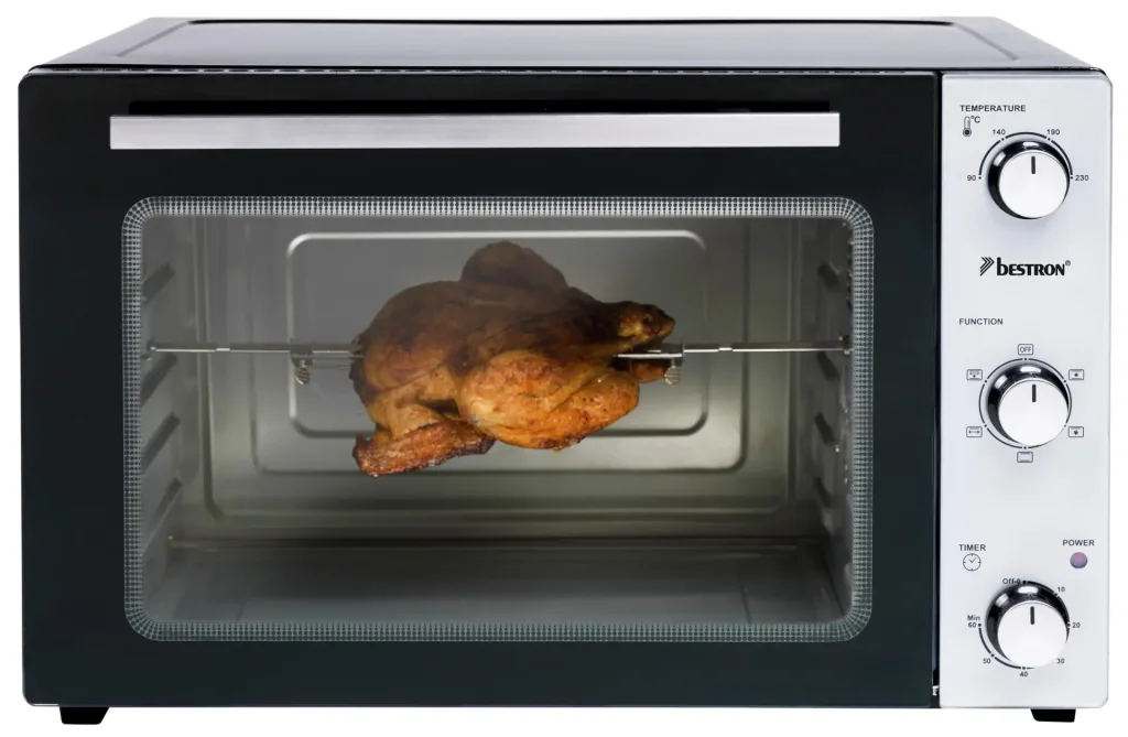 Grill-Backofen mit Drehspieß, Umluftfunktion, 45 Liter, 1800 Watt