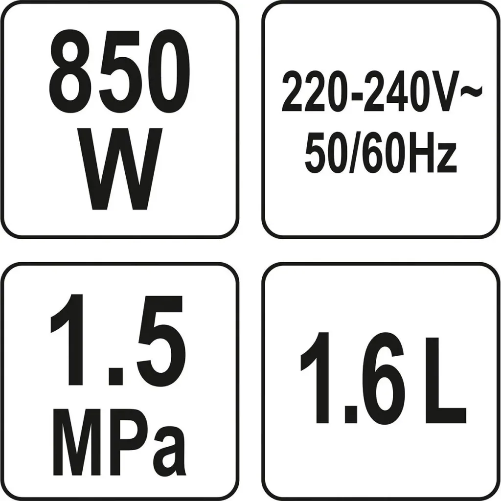 Kolbenmaschine mit Aufschäumer - 850W - 1,6 L - Edelstahl