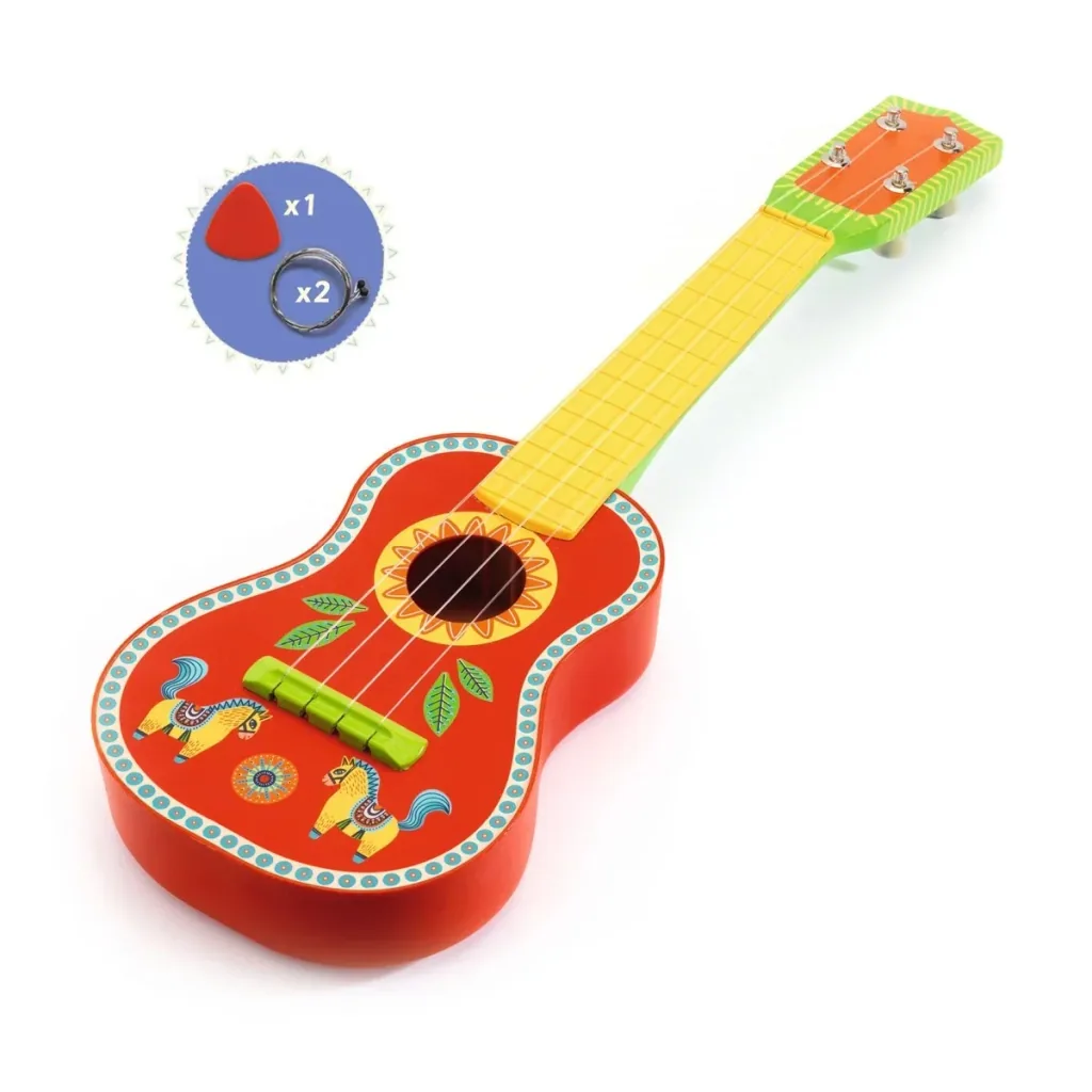 Djeco Ukulele, Musikspielzeug, Spielzeuginstrument - Animambo