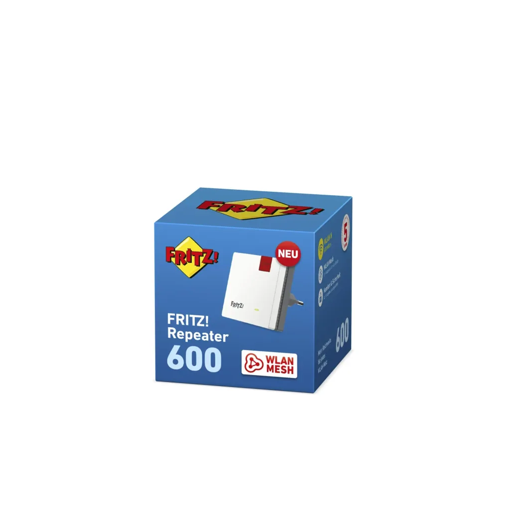 FRITZ!Repeater 600, WLAN N, bis zu 600 Mbit/s