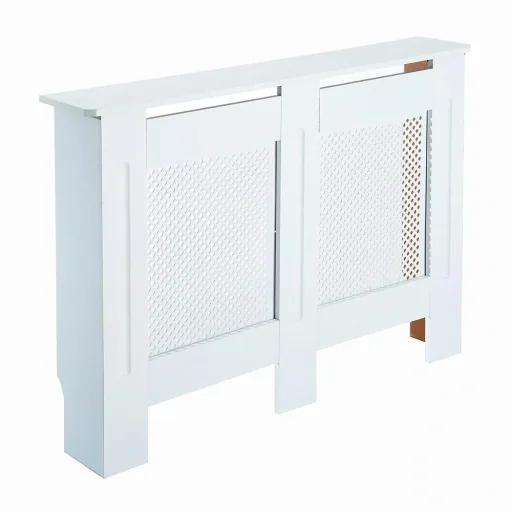 Heizkörperabdeckung 112cm Weiß