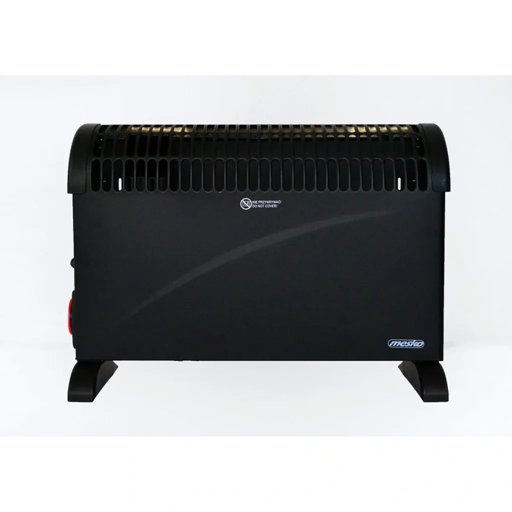 Mesko Elektrokonvektor - 3 Heizstufen - 2000W - bis zu 20m² - Schwarz - einstellbarer Thermostat