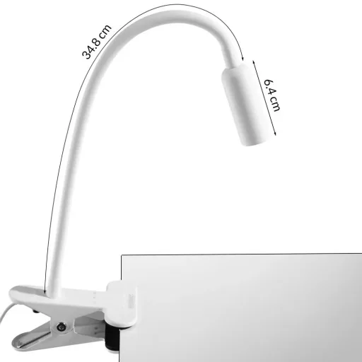 LED-Wandleuchte Miza Weiß