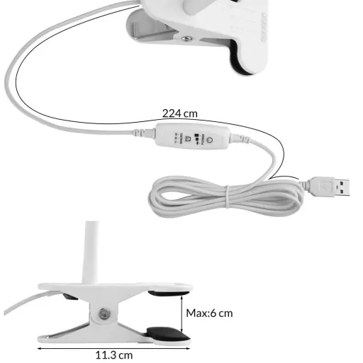 LED-Wandleuchte Miza Weiß