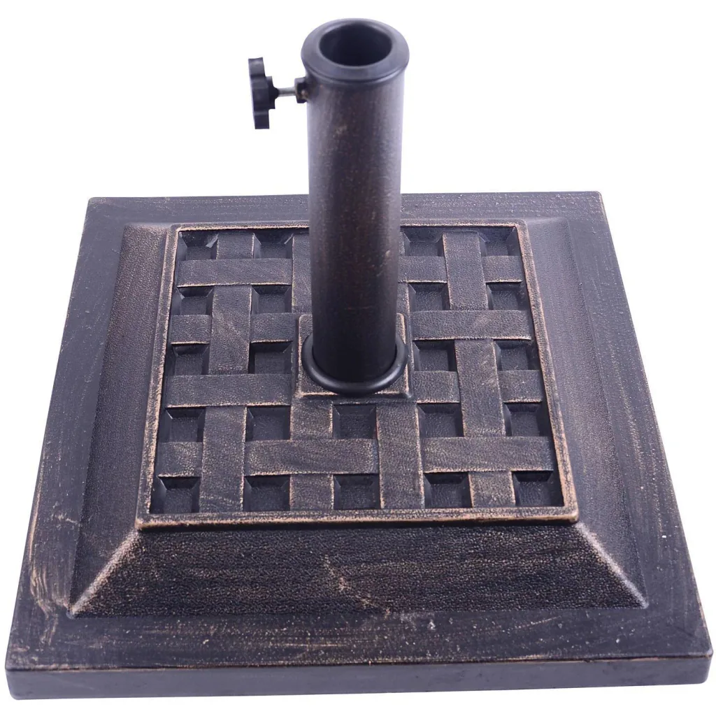Schirmständer Halterung 9kg 38/48mm Harz Bronze