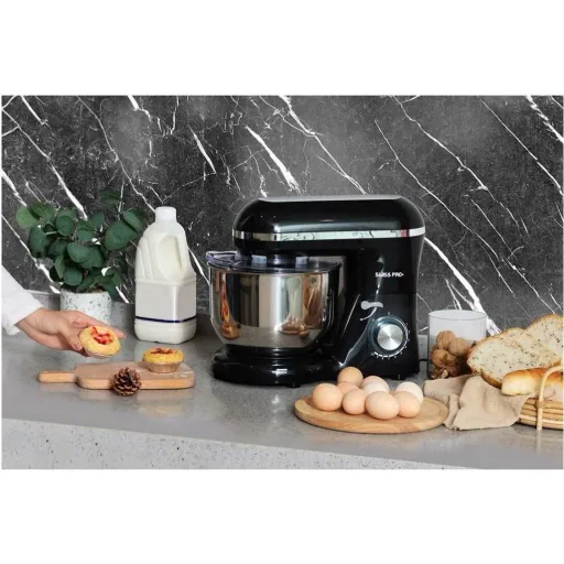 NL Leistungsstarke Küchenmaschine - 1500W - 6L - Schwarz