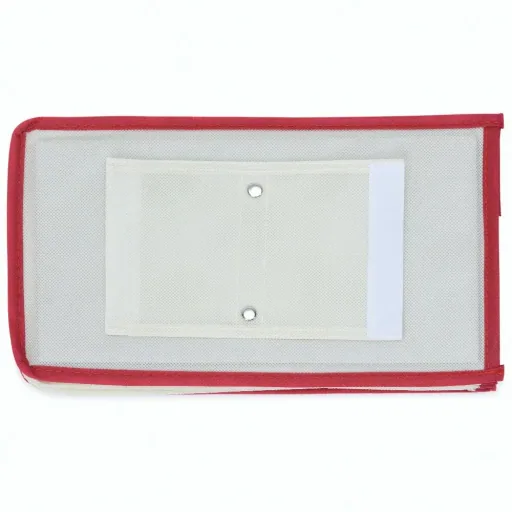 2x Garderobenbügel mit 6 Fächern in beige/rot