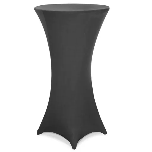 Tischabdeckung anthrazit Ø80cm