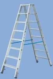 Stufen Doppelleiter 2 x 3 Stufen Leiter Alu