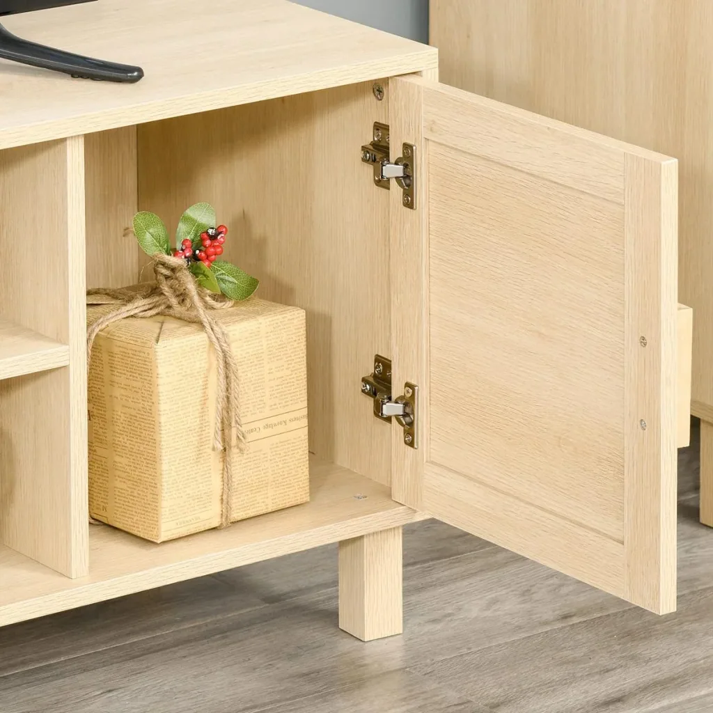 Fernsehschrank mit Rattanoptik natur