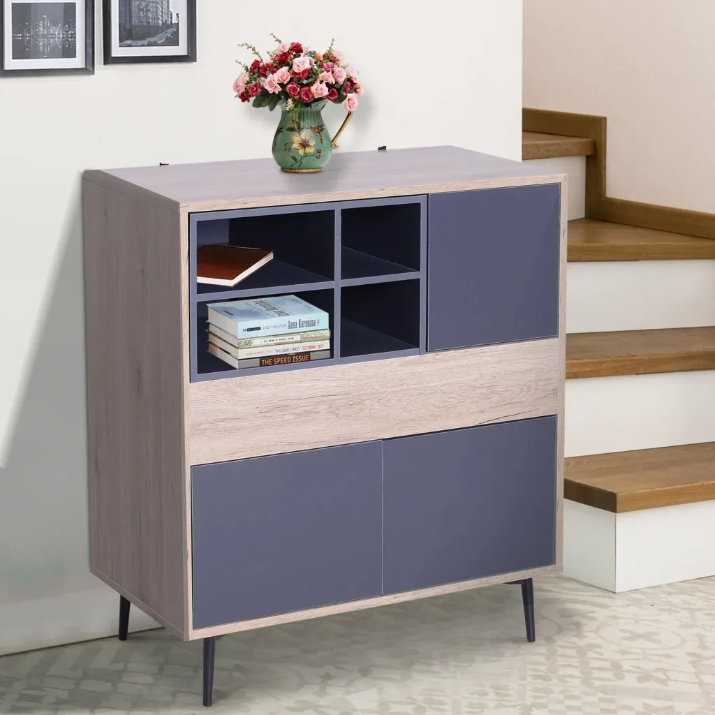 Mehrzweckschrank Kommode Sideboard Konsole Flur ausziehbar Ablagefach 78 x 39 x 87,2 cm