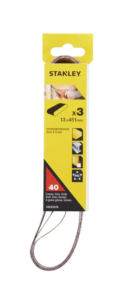 Schleifbänder K40, 13 x 455 mm, 3er Set