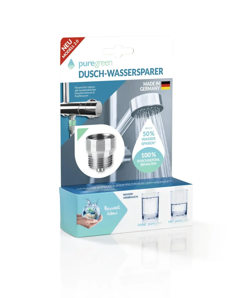 Wassersparer für die Dusche