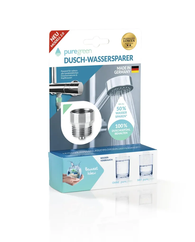 Wassersparer für die Dusche