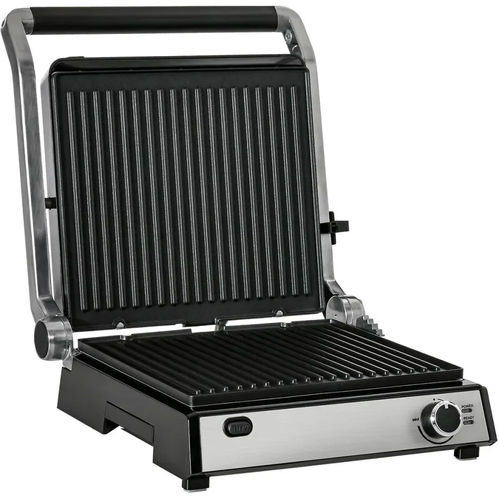 Kontaktgrill - Silber/Schwarz - 36,6 x 35,7 x 16,2 cm