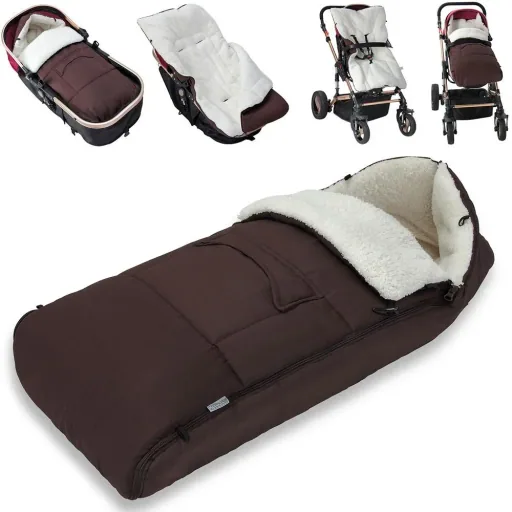 Babytrage Fußsack Braun | Tedd