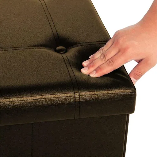 Klappbare Bank/Sitzhocker MDF 80x40x40 cm braun