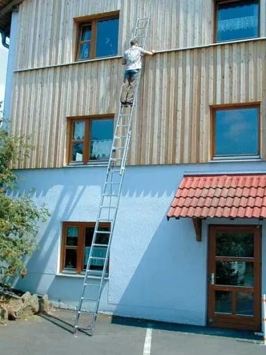 Alu Seilzugleiter 2-teilig - 2 x 16 Sprossen