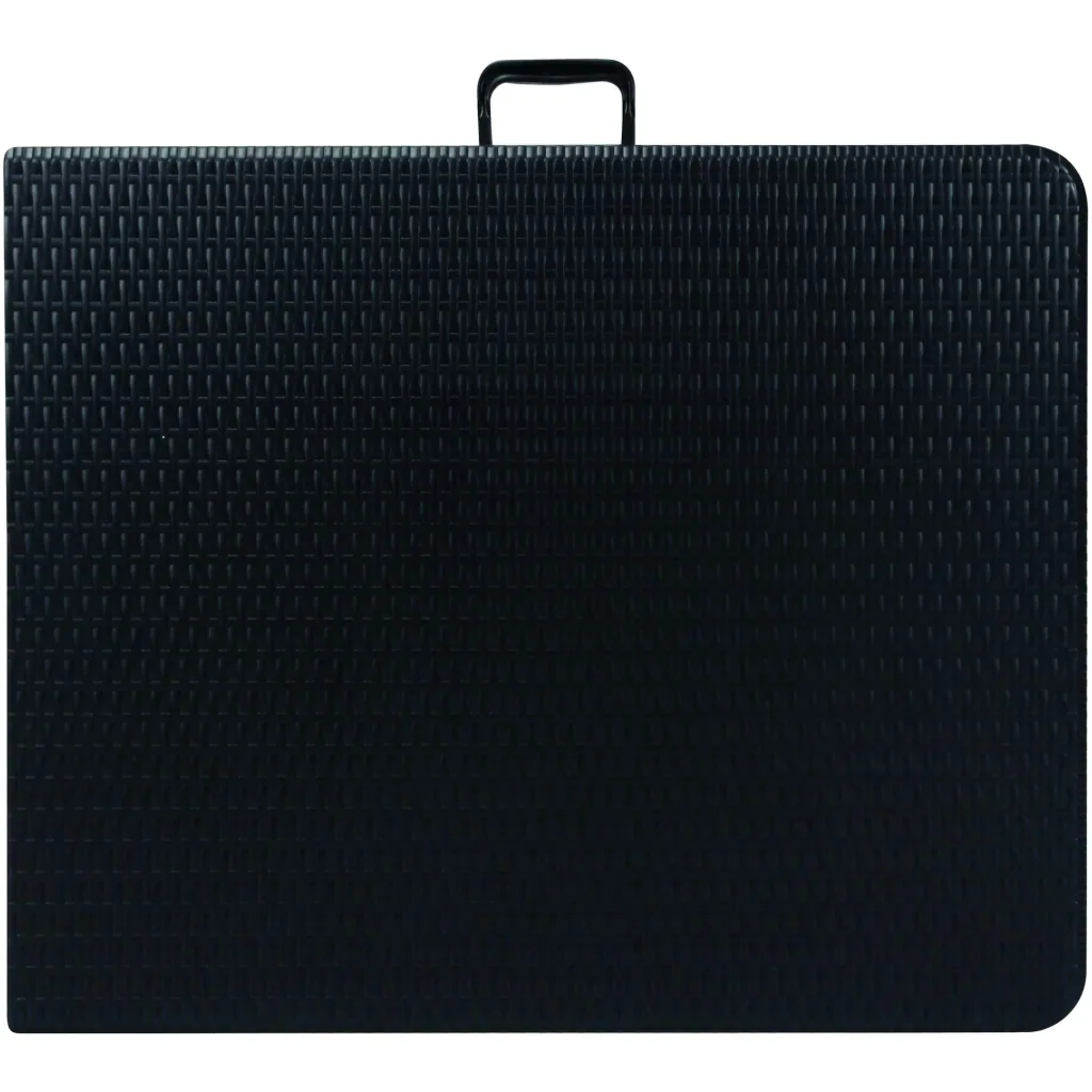 klapptisch - in rattan-optik - 180 x 75 x 74 cm