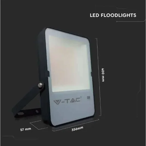 VT-302 LED-Flutlicht - 200 W - 27350 Lm - 4000K - schwarz - Extra sparsam