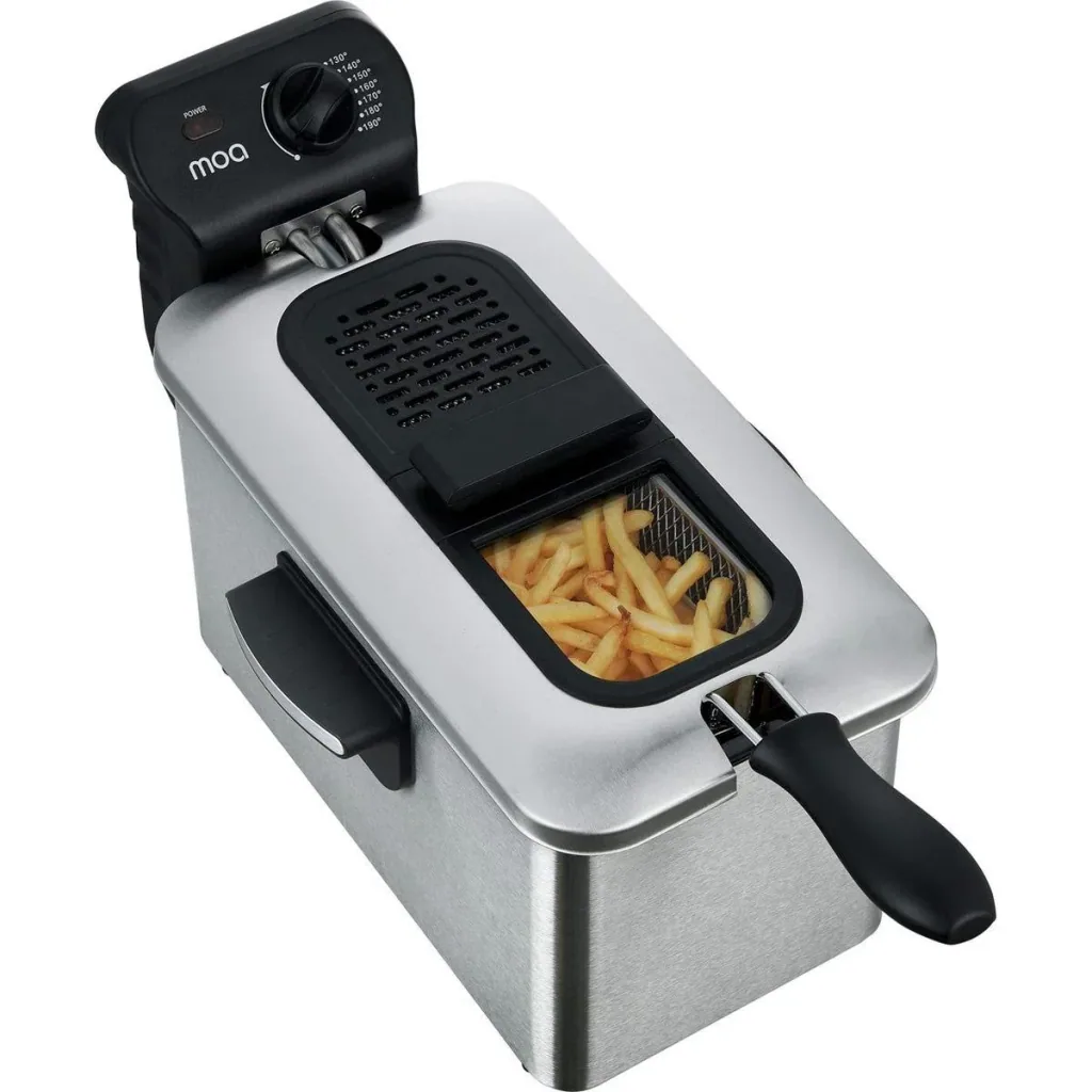 Fritteuse - Fritteuse - 3 Liter - 2000 Watt - Silber