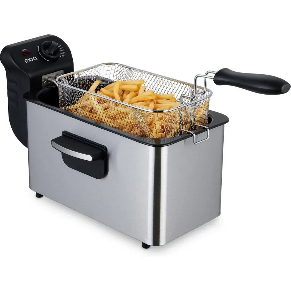 Fritteuse - Fritteuse - 3 Liter - 2000 Watt - Silber