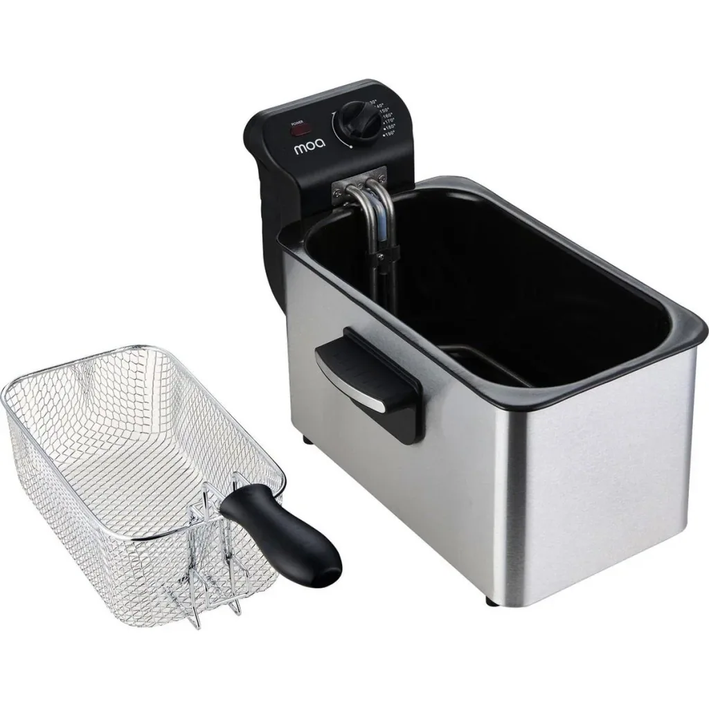 Fritteuse - Fritteuse - 3 Liter - 2000 Watt - Silber