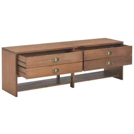 TV-Schrank 4 Schubladen 120x30x40 cm Kiefer massiv
