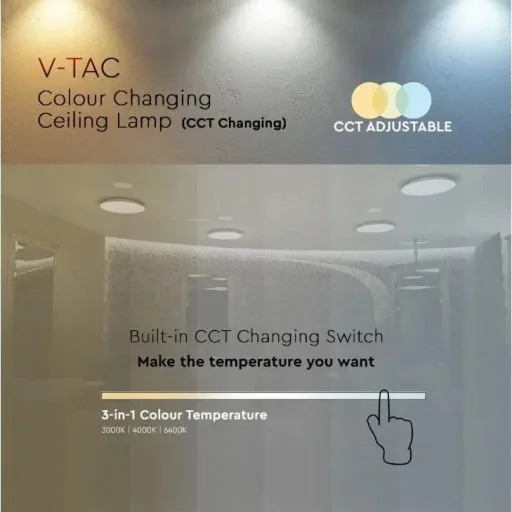 VT-8418-M LED-Deckenleuchte - 18W - 1800 Lumen