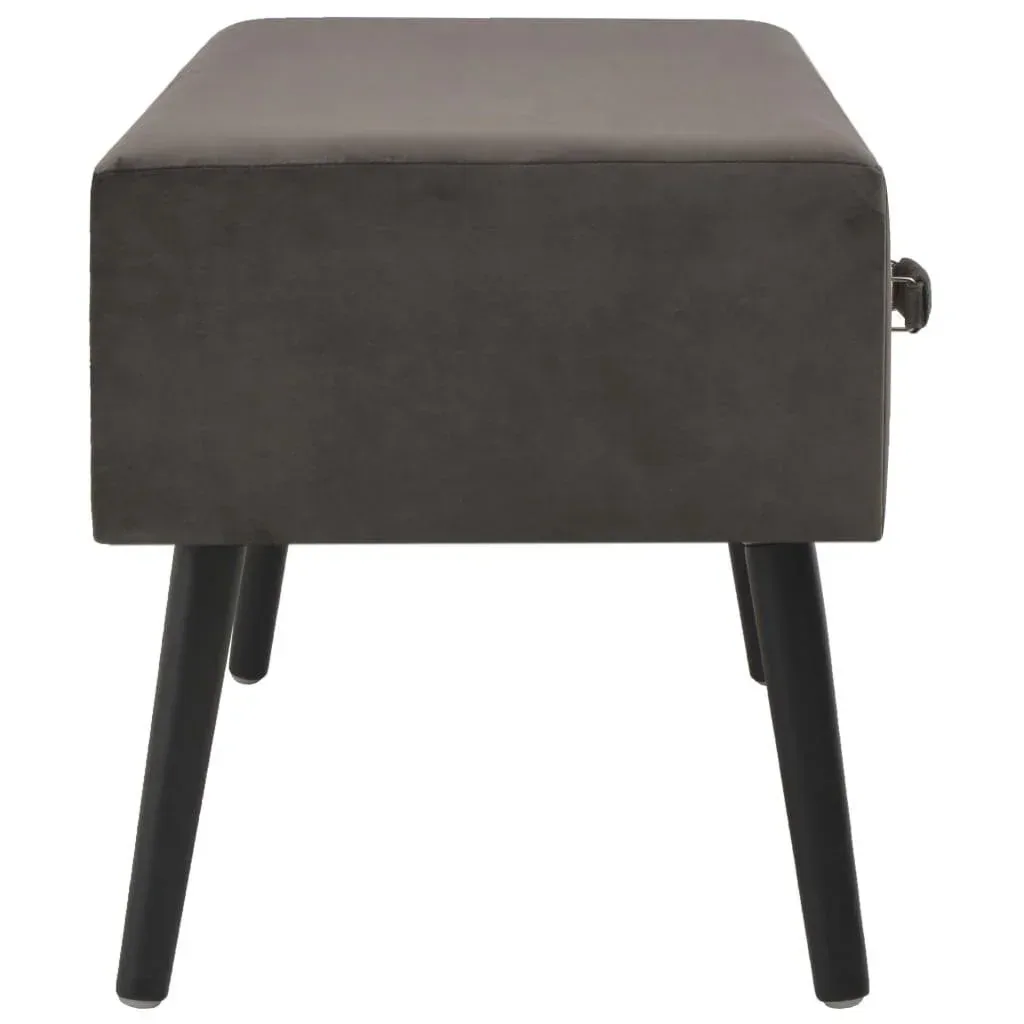 Couchtisch 80x40x46 cm Samt grau
