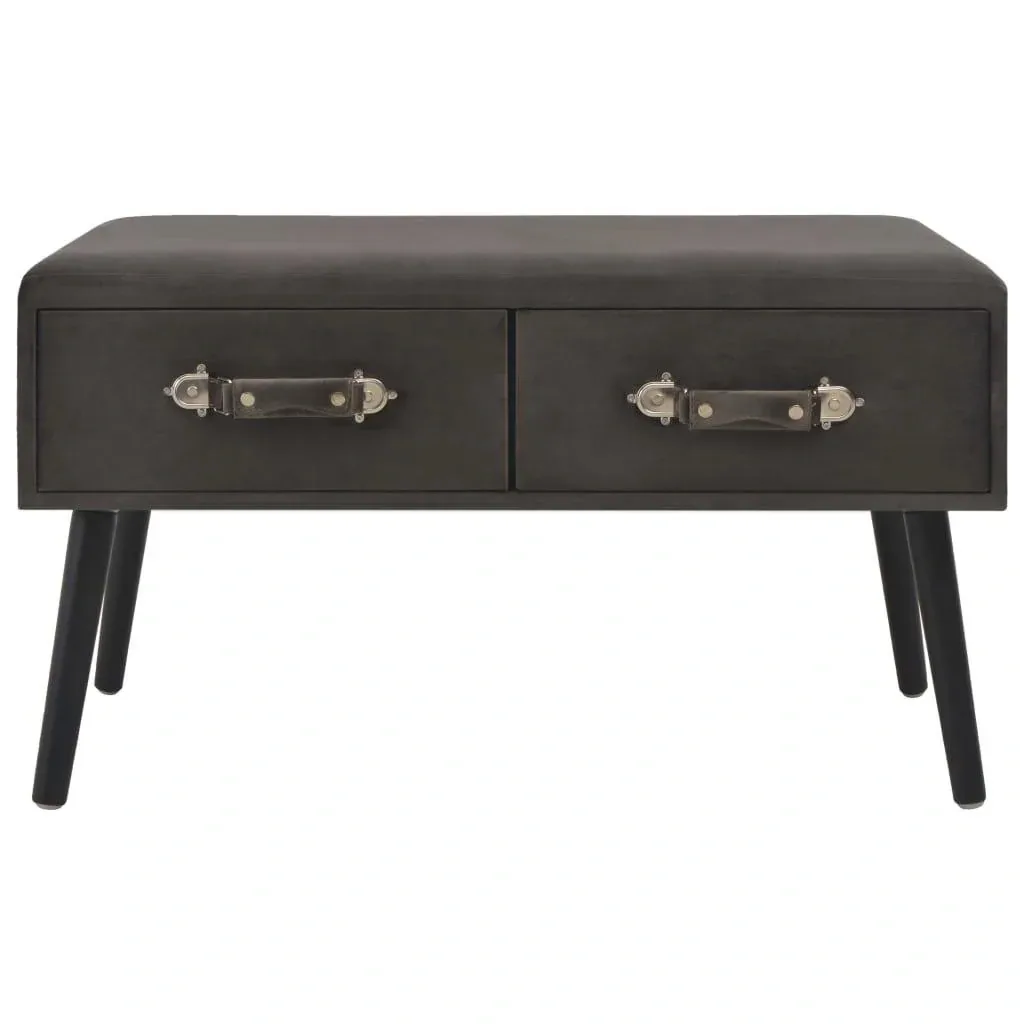 Couchtisch 80x40x46 cm Samt grau