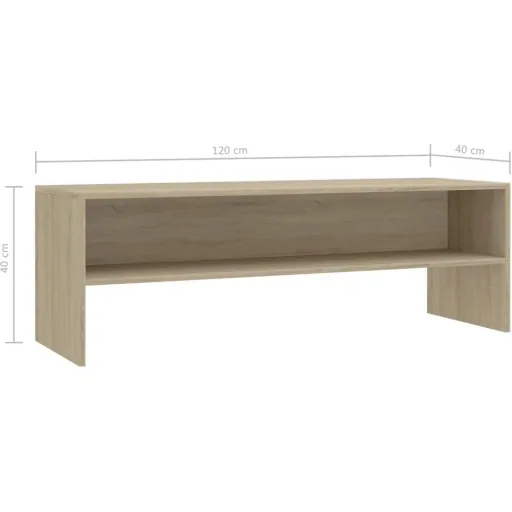 TV-Schrank 120x40x40 cm Spanplatte Sonoma Eiche
