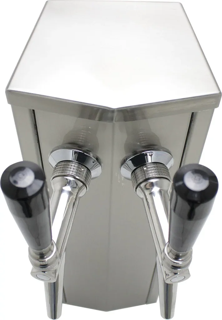 Schanksäule, Bierzapfsäule, Edelstahl, 1-leitig